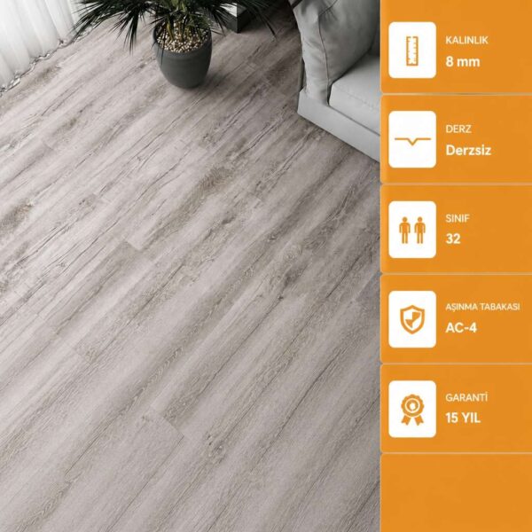 AGT Natura Select Laminat Parke 8mm Sia Meşe